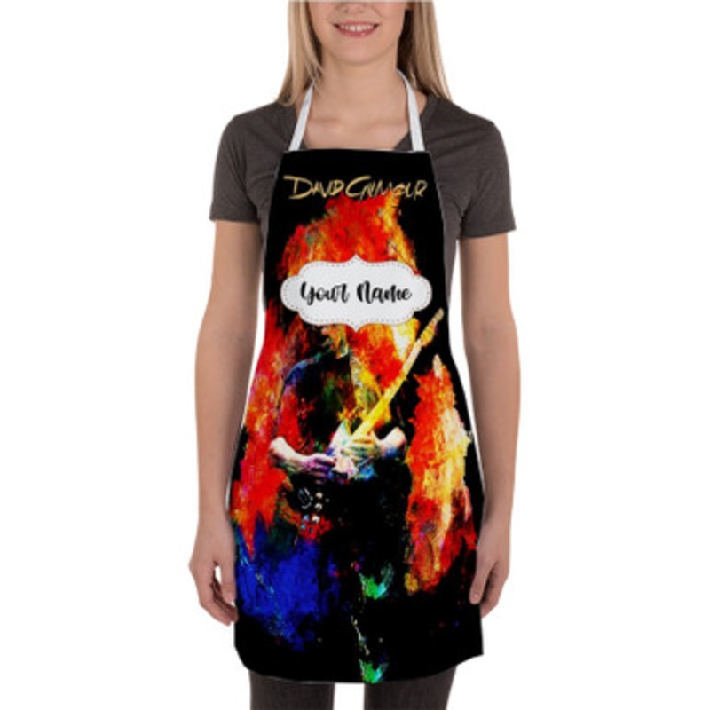 Pastele David Gilmour Custom Personalized Name Kitchen Apron