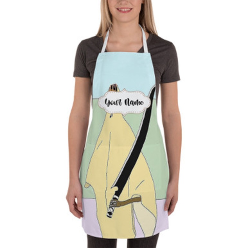 Pastele Demons Lil Tracy Custom Personalized Name Kitchen Apron