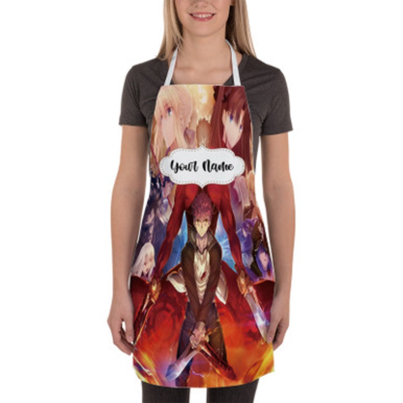 Pastele Fate stay night Unlimited Blade Works Custom Personalized Name Kitchen Apron