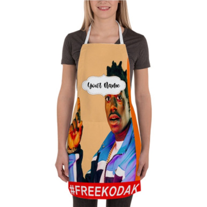 Pastele Free Kodak Black Custom Personalized Name Kitchen Apron