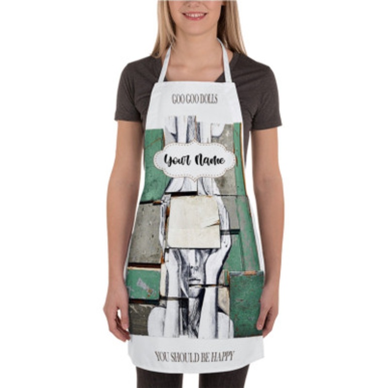 Pastele Goo Goo Dolls Use Me Custom Personalized Name Kitchen Apron