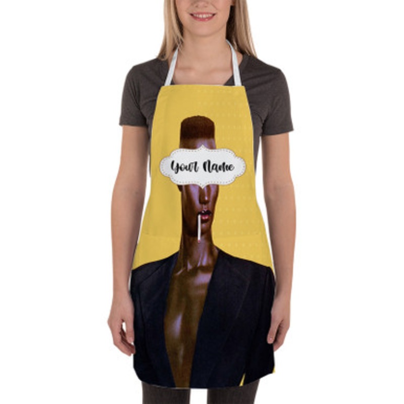 Pastele Grace Jones Custom Personalized Name Kitchen Apron