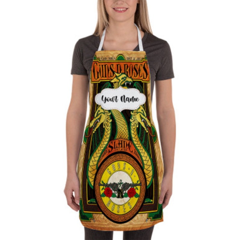 Pastele Guns N Roses Ireland Custom Personalized Name Kitchen Apron