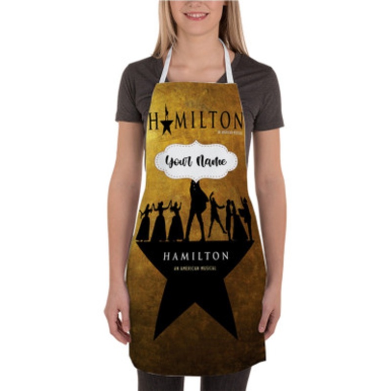 Pastele Hamilton American Musical New Custom Personalized Name Kitchen Apron
