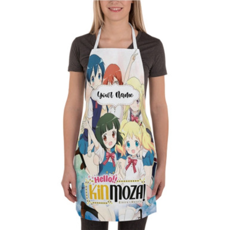 Pastele Hello Kinmoza Anime Custom Personalized Name Kitchen Apron