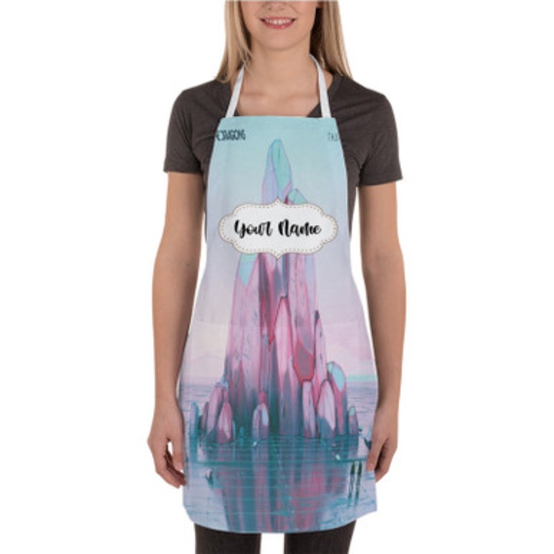 Pastele Imagine Dragons Thunder New Custom Personalized Name Kitchen Apron