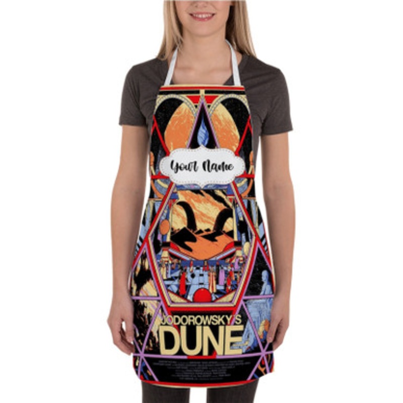 Pastele Jodorowsky s Dune Custom Personalized Name Kitchen Apron