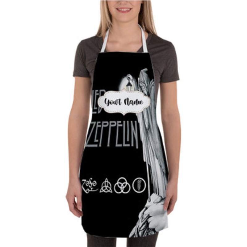 Pastele Led Zeppelin Stairway To Heaven Custom Personalized Name Kitchen Apron