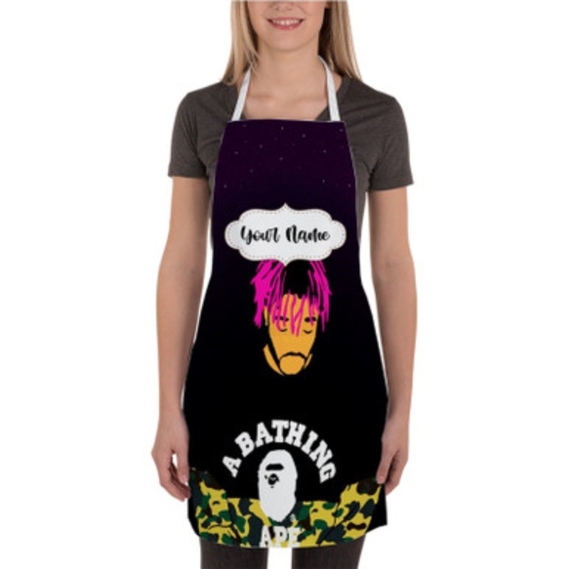 Pastele Lil Uzi Vert Camo A Bathing Ape Custom Personalized Name Kitchen Apron