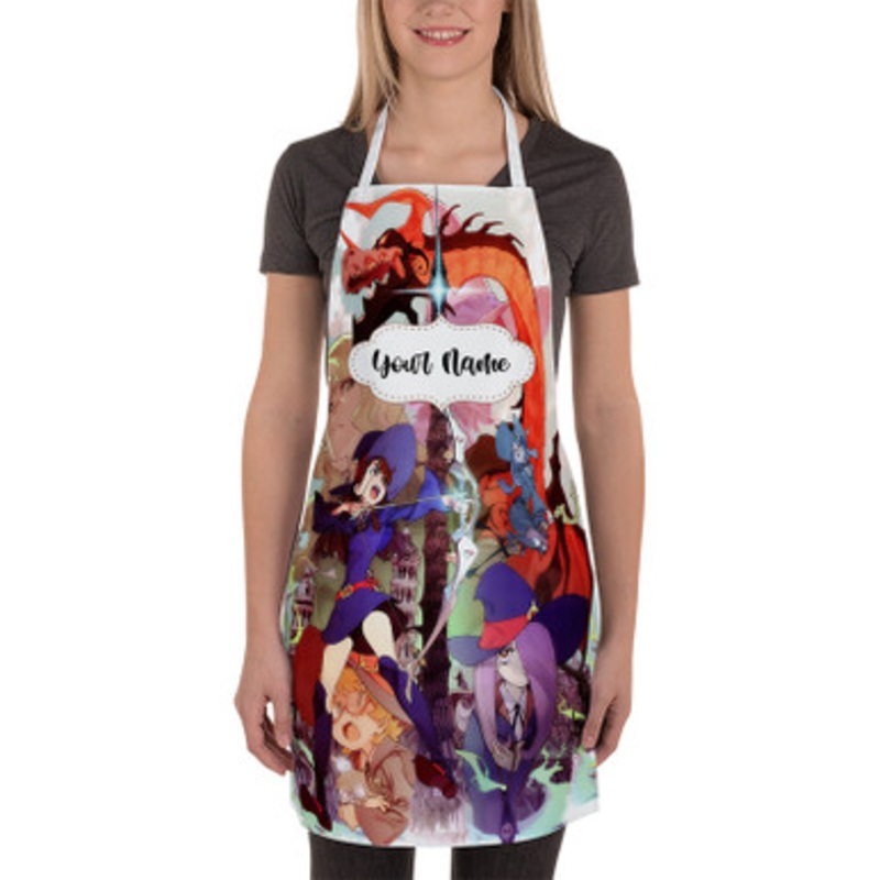 Pastele Little Witch Academia Custom Personalized Name Kitchen Apron