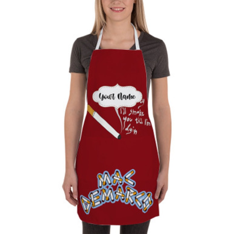 Pastele Mac De Marco Ode to Viceroy Custom Personalized Name Kitchen Apron
