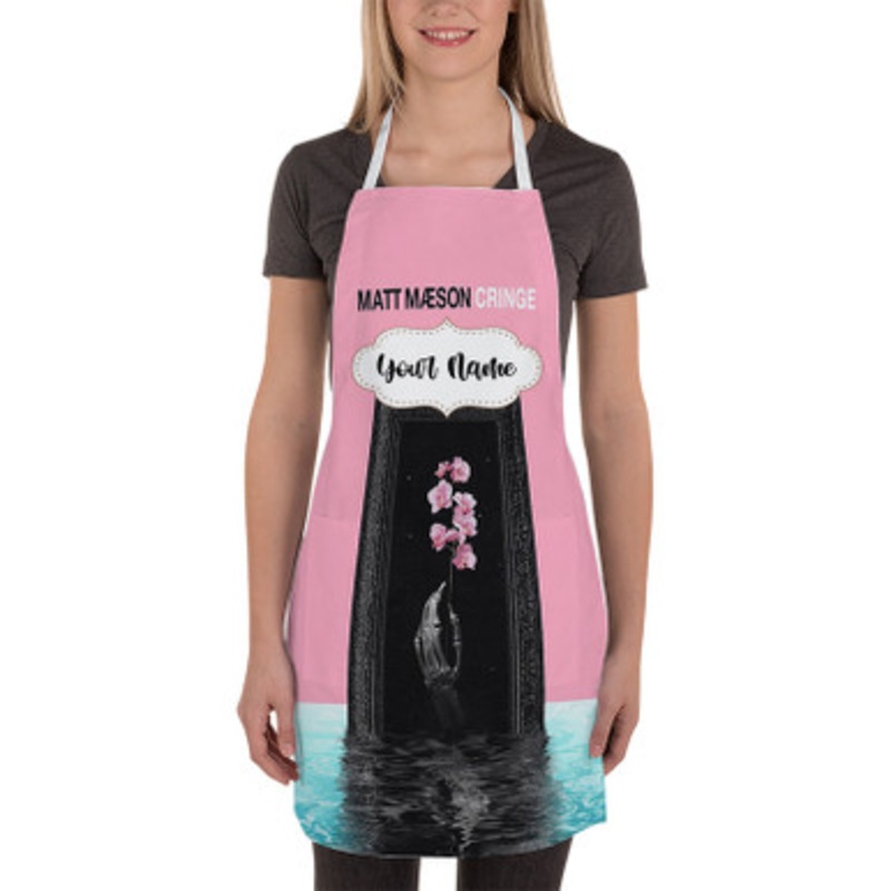 Pastele Matt Maeson Cringe Art Custom Personalized Name Kitchen Apron