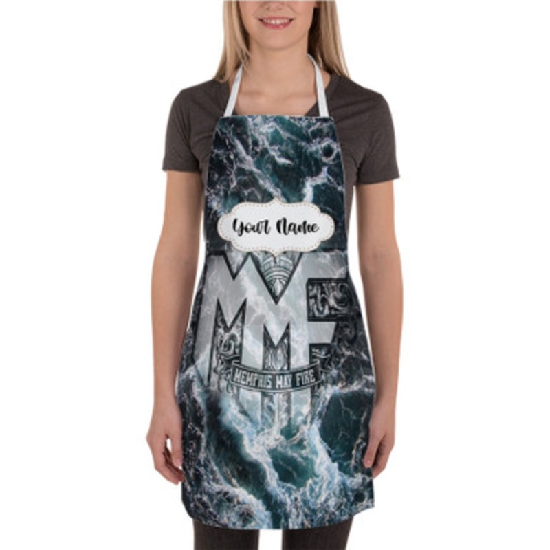Pastele Memphis May Fire Custom Personalized Name Kitchen Apron
