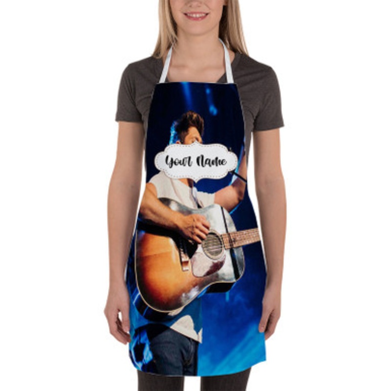 Pastele Niall Horan Custom Personalized Name Kitchen Apron