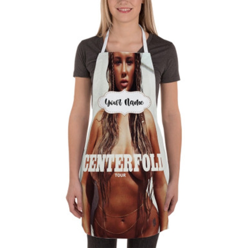 Pastele Niykee Heaton Centerfold Tour Custom Personalized Name Kitchen Apron