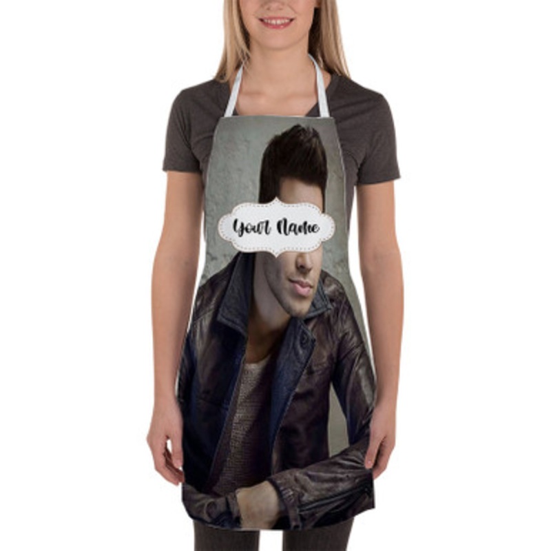 Pastele Prince Royce Custom Personalized Name Kitchen Apron