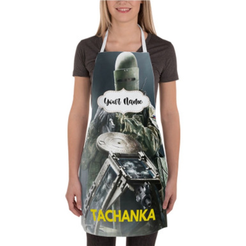Pastele Rainbow Six Siege Tachanka New Custom Personalized Name Kitchen Apron