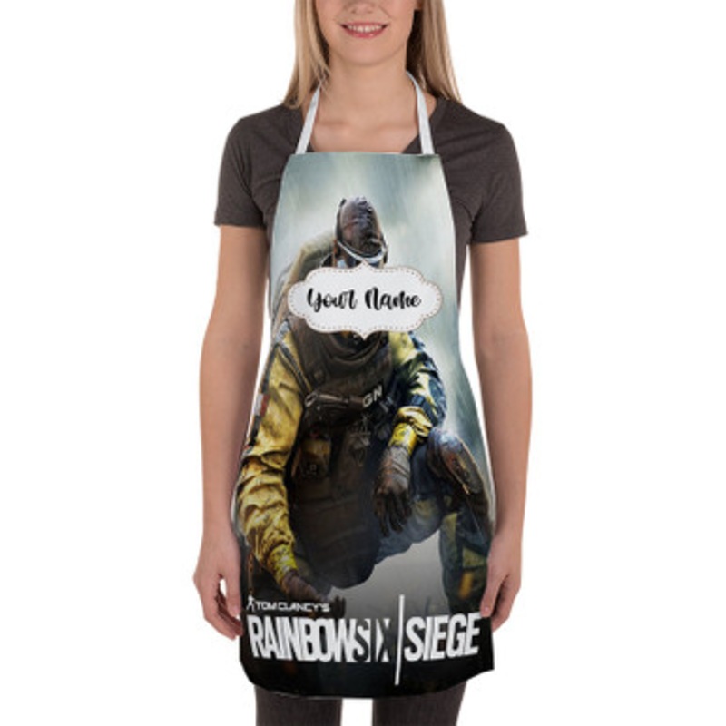 Pastele Rainbow Six Siege Tom Clancy s Custom Personalized Name Kitchen Apron