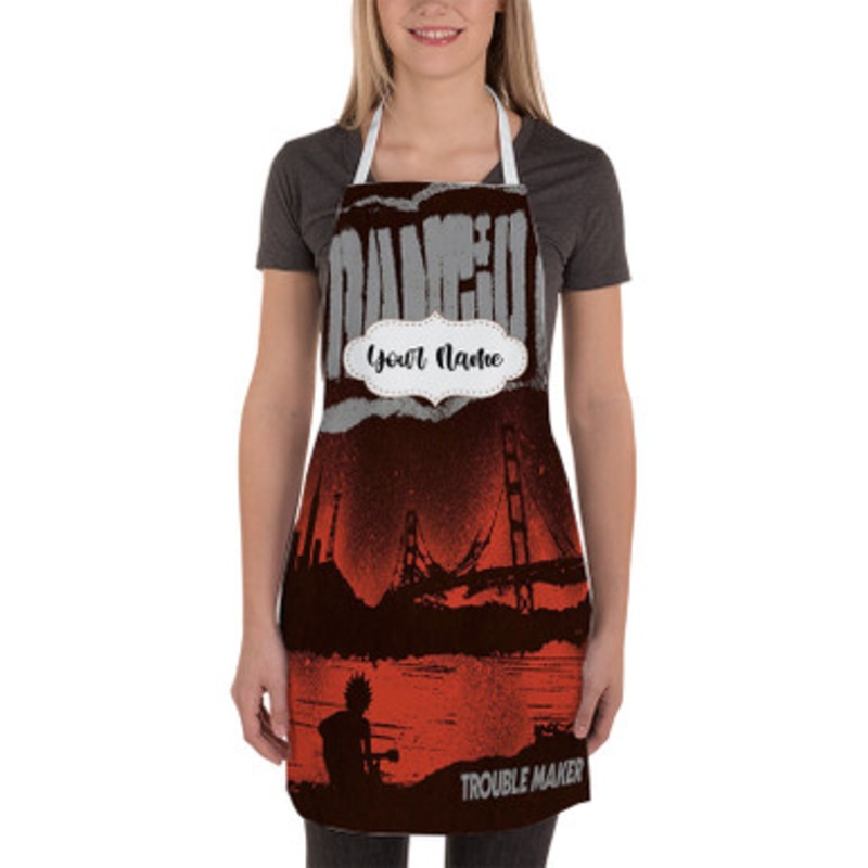 Pastele Telegraph Avenue Rancid Custom Personalized Name Kitchen Apron