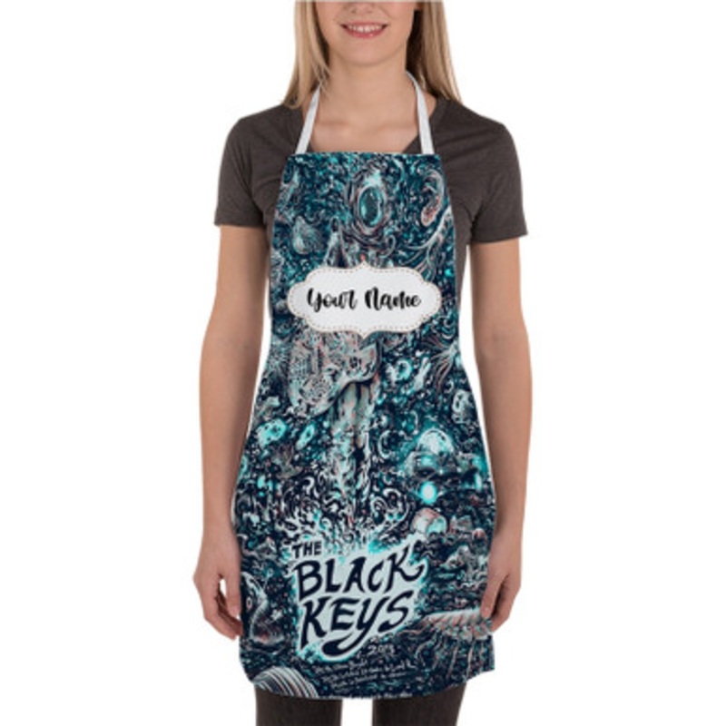 Pastele The Black Keys Custom Personalized Name Kitchen Apron