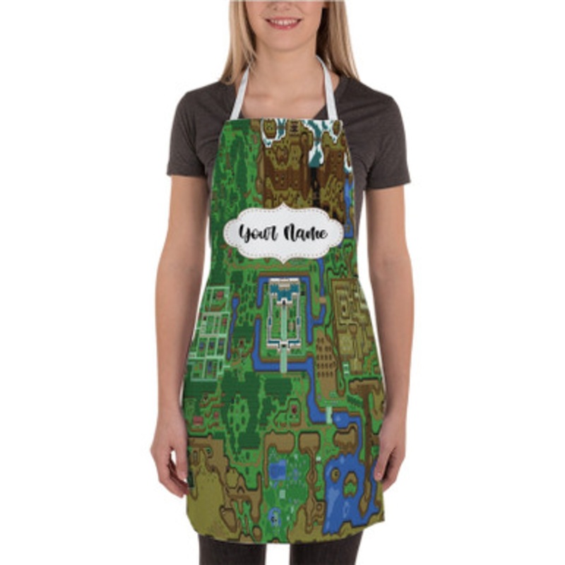 Pastele The Legend of Zelda A Link to the Past Game Custom Personalized Name Kitchen Apron