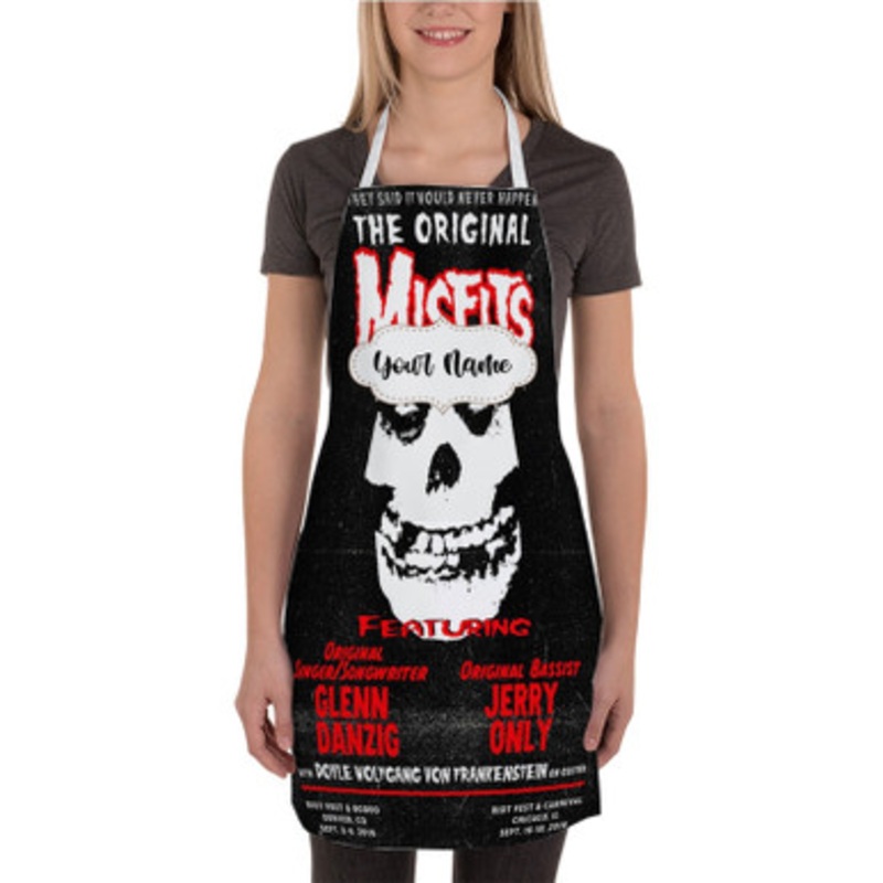 Pastele THe Original Misfits Riot Fest Poster Wall Decor Custom Personalized Name Kitchen Apron