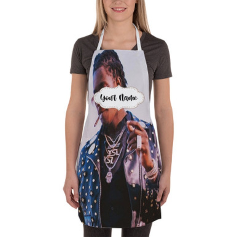 Pastele Young Thug Safe Custom Personalized Name Kitchen Apron