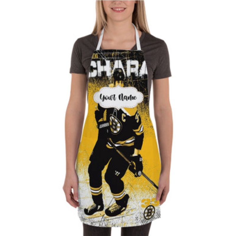 Pastele Zdeno Ch ra NHL Boston Bruins Custom Personalized Name Kitchen Apron