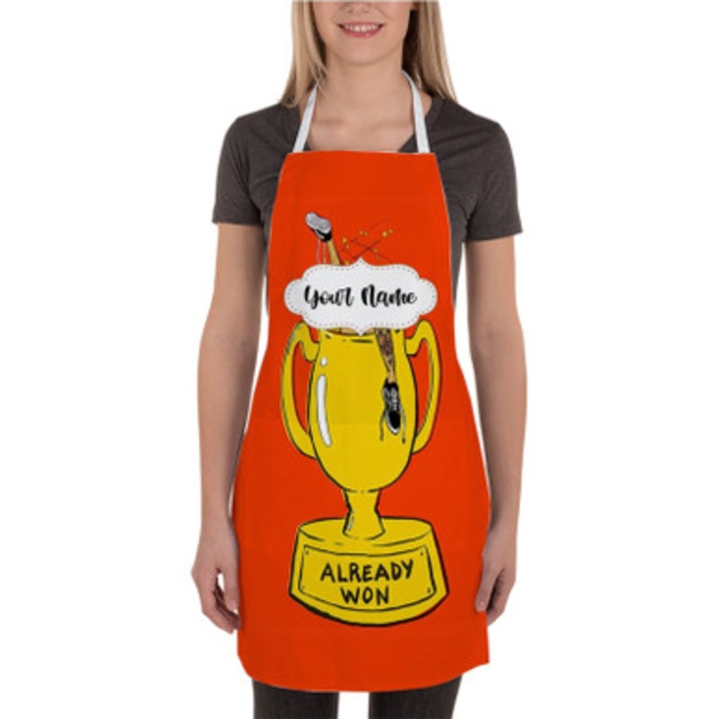 Pastele Already Won Kehlani Custom Personalized Name Kitchen Apron