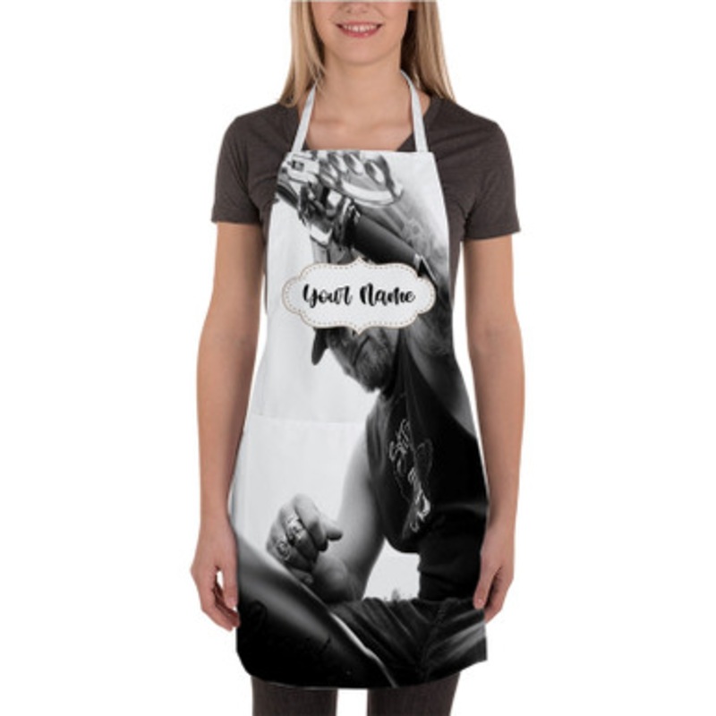 Pastele Brantley Gilbert Art Custom Personalized Name Kitchen Apron