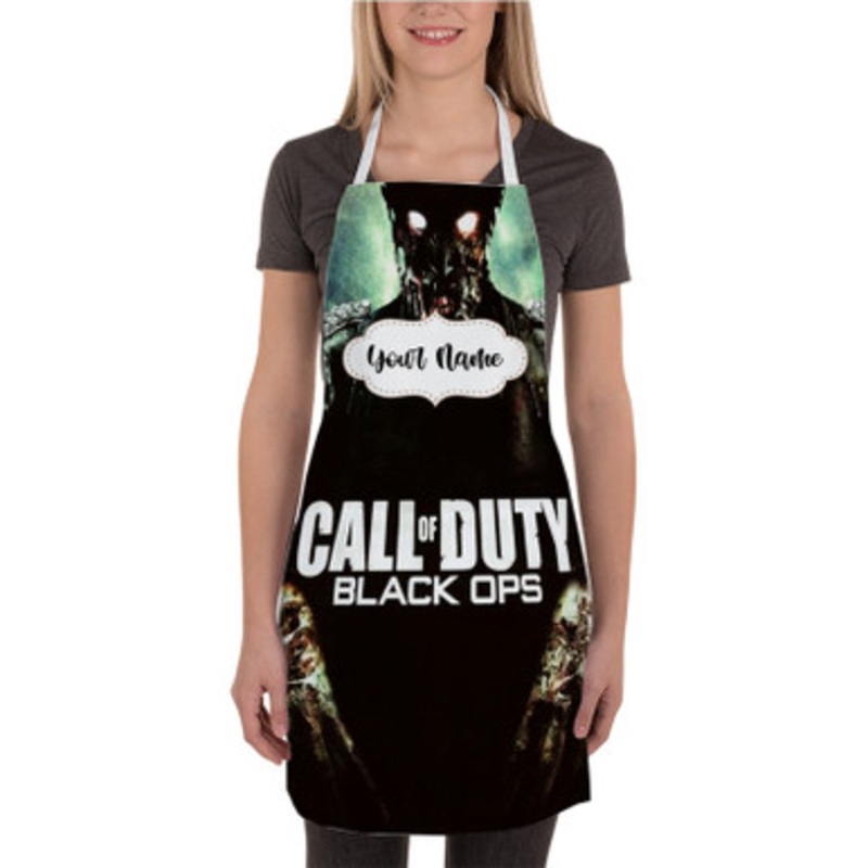 Pastele Call Of Duty Black Ops Zombie Custom Personalized Name Kitchen Apron