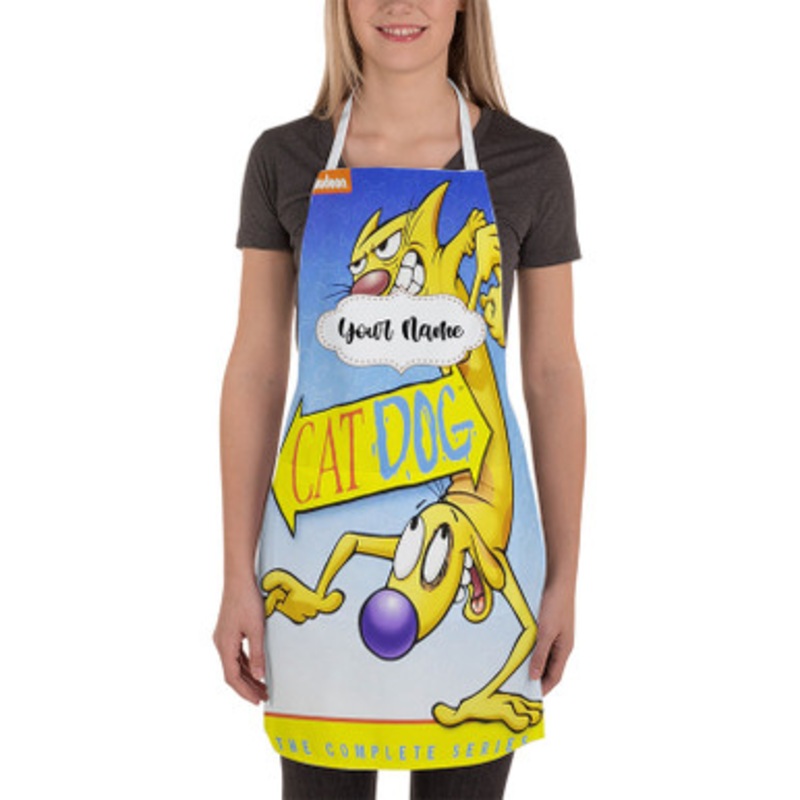 Pastele Cat Dog Custom Personalized Name Kitchen Apron
