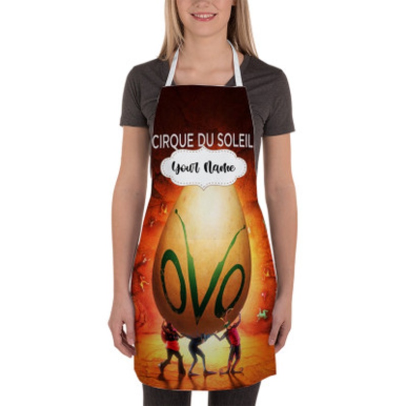 Pastele Cirque du Soleil Ovo Custom Personalized Name Kitchen Apron
