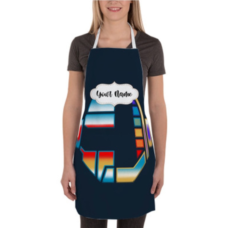 Pastele Daft Punk Transformer Custom Personalized Name Kitchen Apron