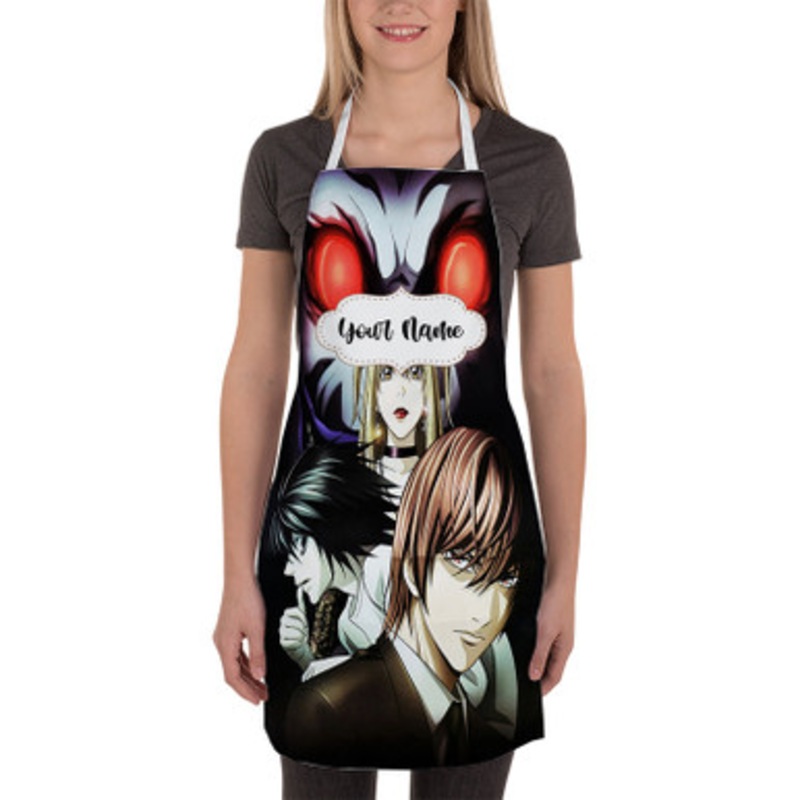 Pastele Death Note Anime Custom Personalized Name Kitchen Apron