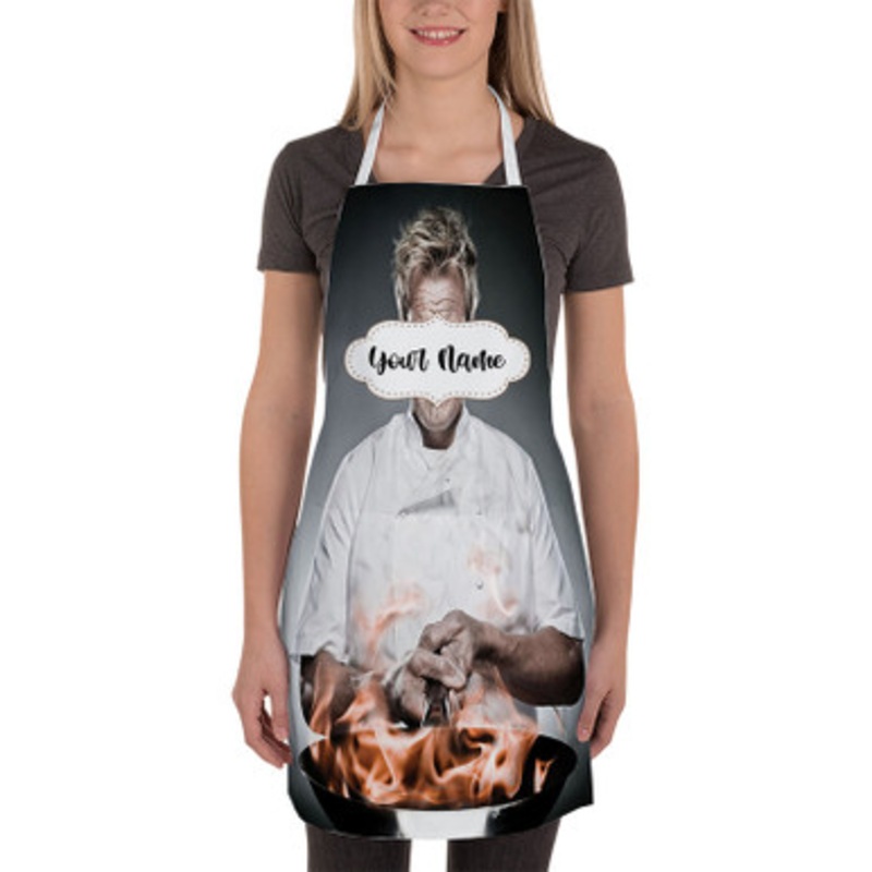 Pastele Gordon Ramsay Custom Personalized Name Kitchen Apron