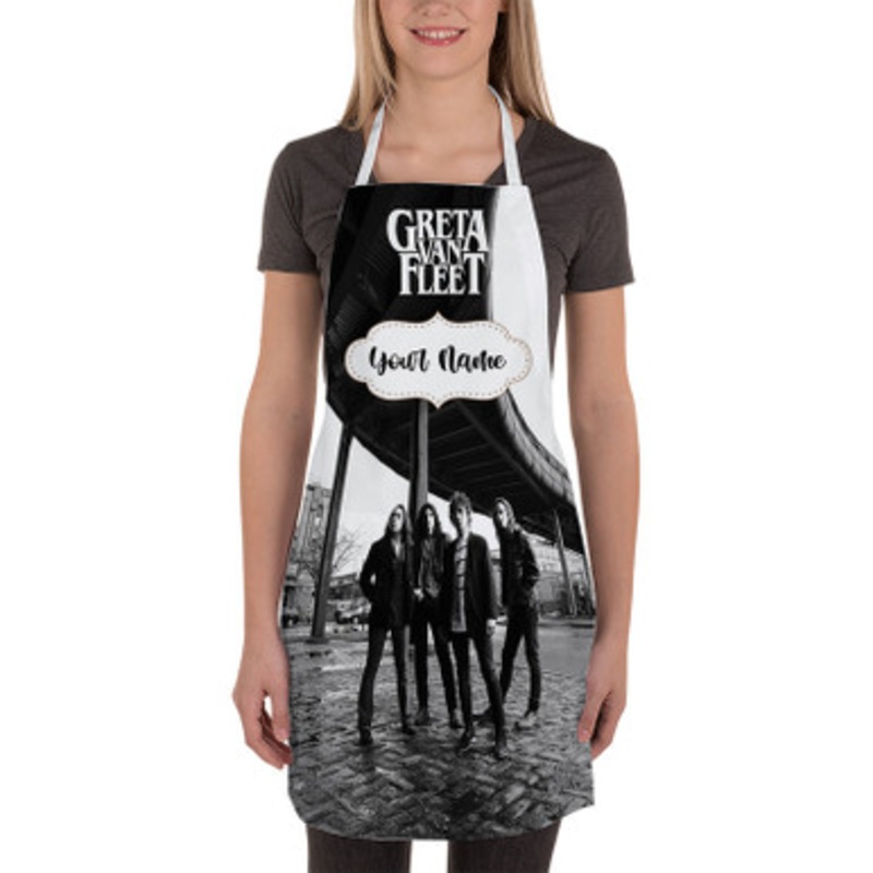 Pastele Greta Van Fleet Arts Custom Personalized Name Kitchen Apron
