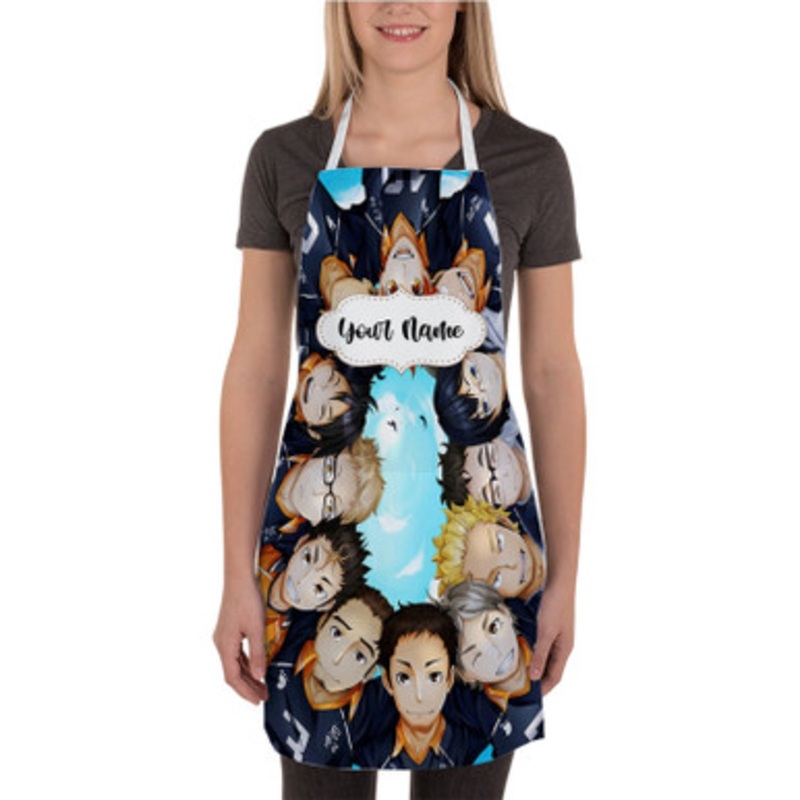 Pastele Haikyuu Art New Custom Personalized Name Kitchen Apron