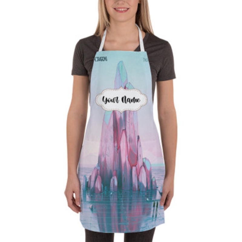 Pastele Imagine Dragons Thunder Custom Personalized Name Kitchen Apron