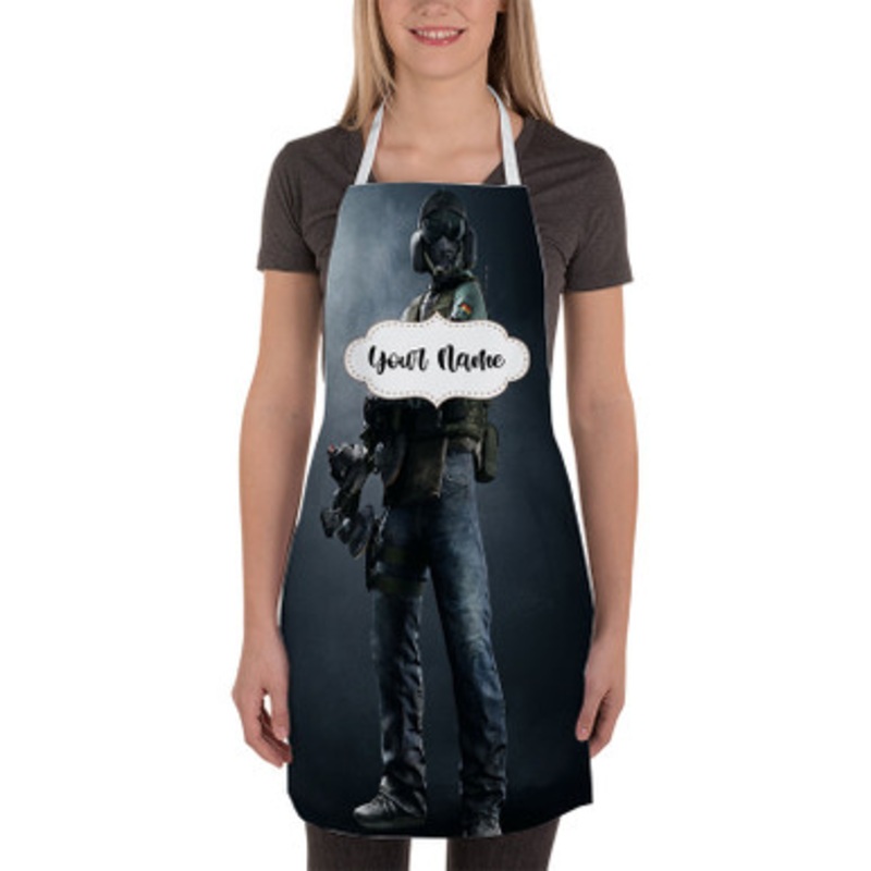 Pastele J ger Rainbow 6 Siege Custom Personalized Name Kitchen Apron
