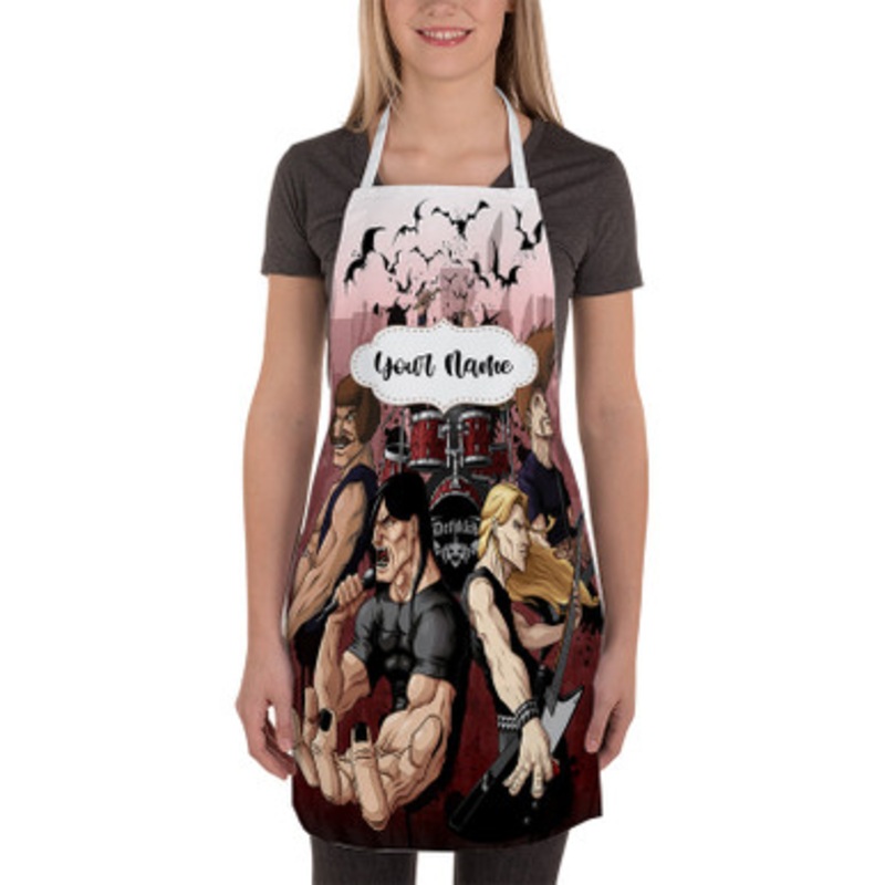 Pastele Metalocalypse Poster Wall Decor Custom Personalized Name Kitchen Apron