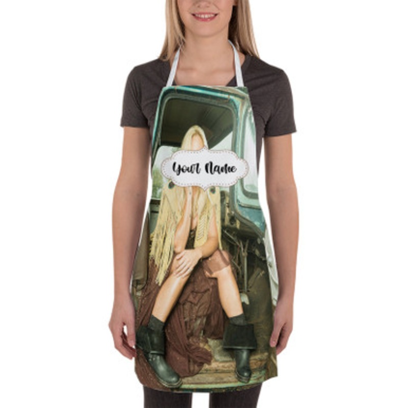 Pastele Miranda Lambert Custom Personalized Name Kitchen Apron