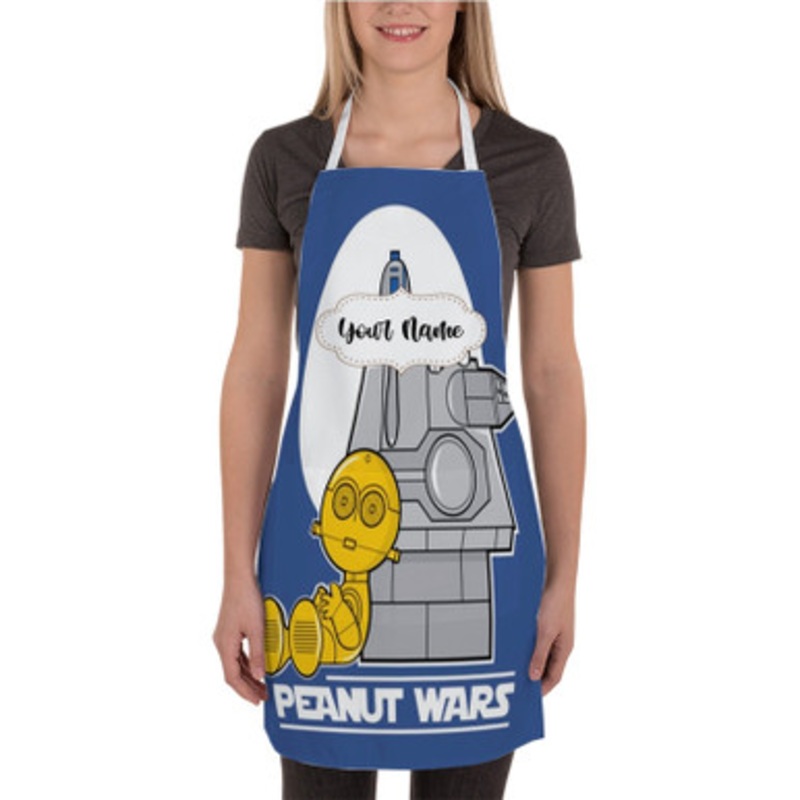 Pastele Peanut Wars Custom Personalized Name Kitchen Apron