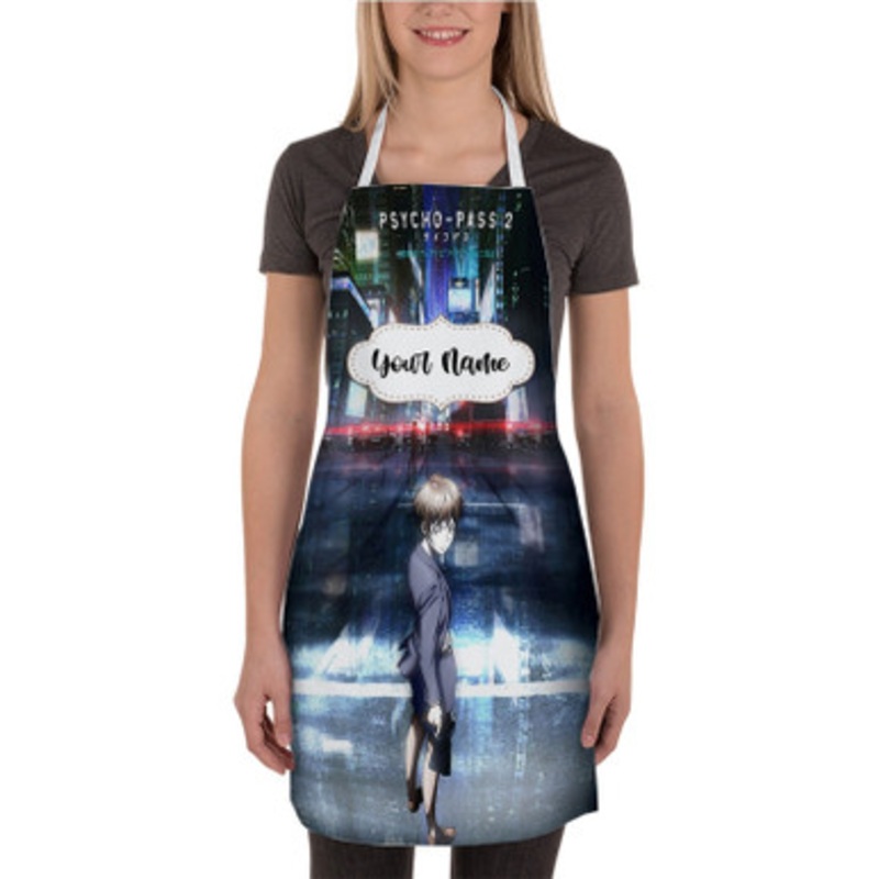 Pastele Psycho Pass Anime Custom Personalized Name Kitchen Apron