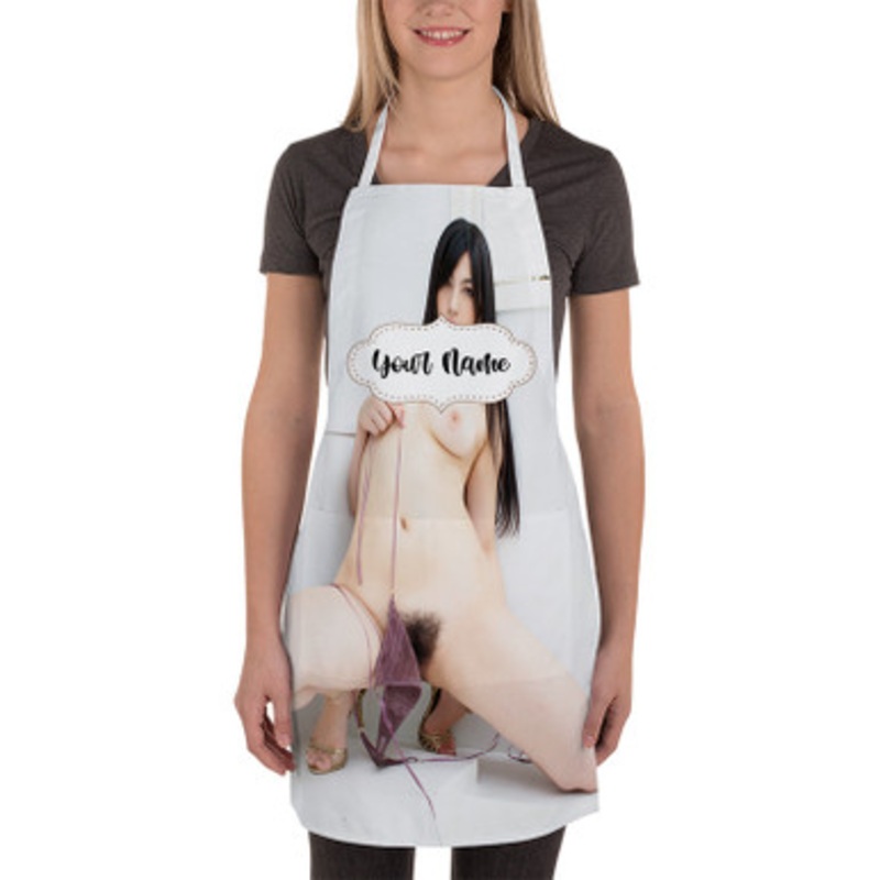 Pastele Saori Hara Custom Personalized Name Kitchen Apron
