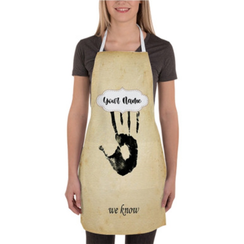 Pastele Skyrim The Dark Brotherhood Custom Personalized Name Kitchen Apron