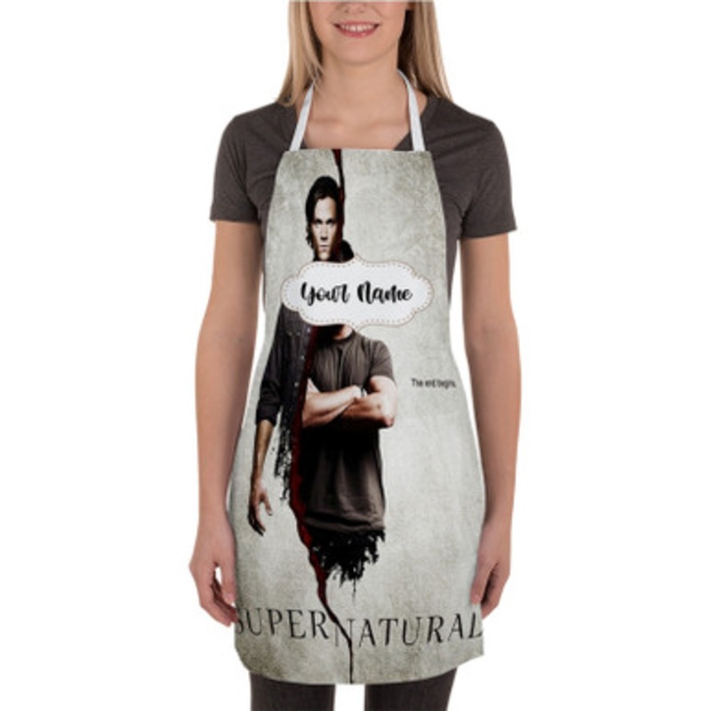 Pastele Supernatural Custom Personalized Name Kitchen Apron
