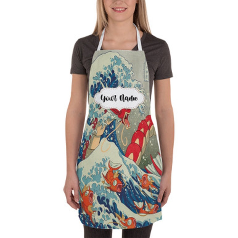 Pastele The Great Red Wave IIjk Custom Personalized Name Kitchen Apron
