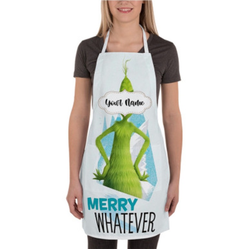 Pastele The Grinch Merry Whatever Custom Personalized Name Kitchen Apron