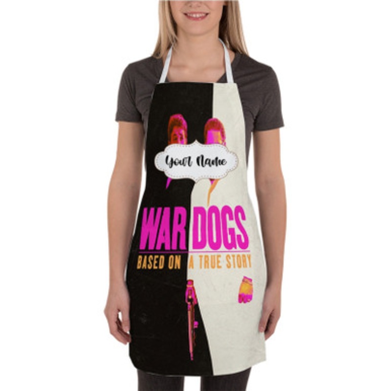 Pastele War Dogs Custom Personalized Name Kitchen Apron